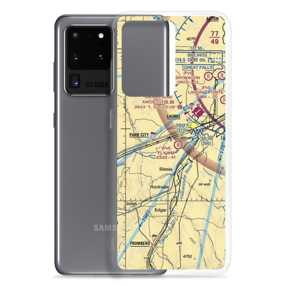 Cottonwood Airport (0MT5) VFR Sectional Samsung Case Samsung Galaxy S20 Ultra model shown