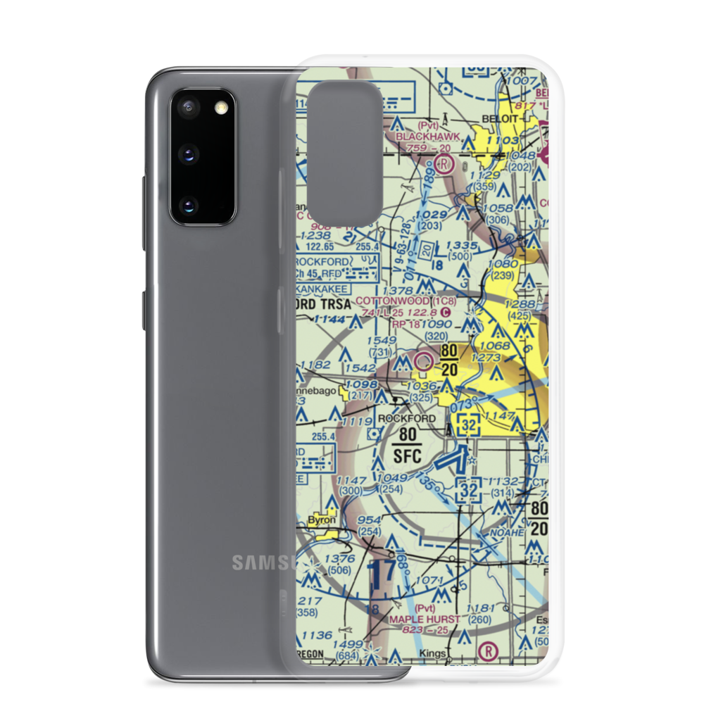 Cottonwood Airport (1C8) VFR Sectional Samsung Case Samsung Galaxy S20 model shown