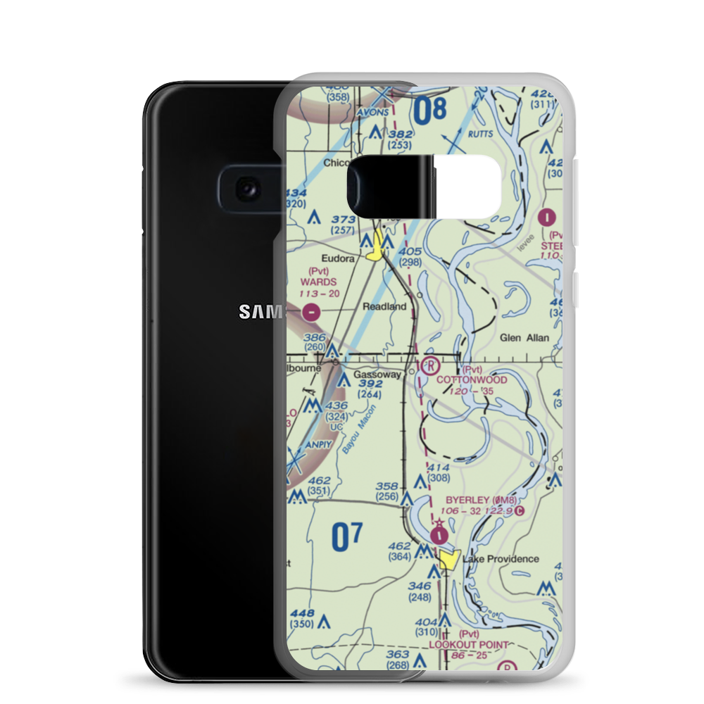Cottonwood Airport (6LA1) VFR Sectional Samsung Case Samsung Galaxy S10e model shown