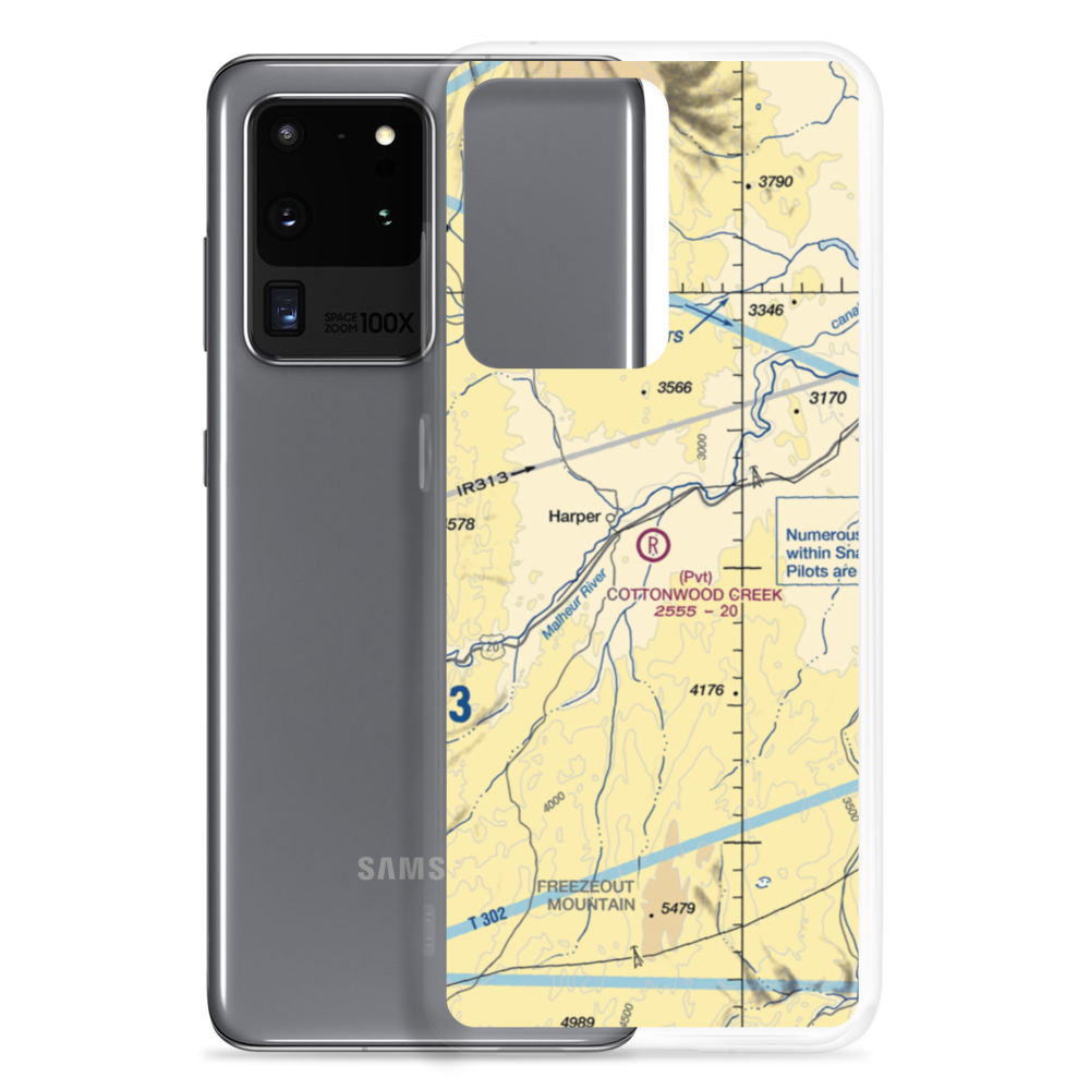 Cottonwood Creek Ranch Airport (OG50) VFR Sectional Samsung Case Samsung Galaxy S20 Ultra model shown