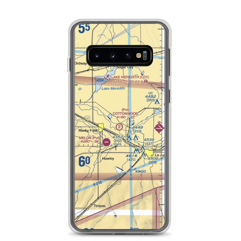 Cottonwood Field (09CO) VFR Sectional Samsung Case Samsung Galaxy S10 model shown