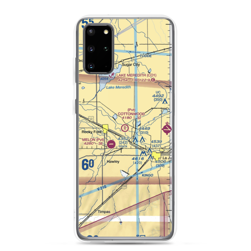 Cottonwood Field (09CO) VFR Sectional Samsung Case Samsung Galaxy S20 Plus model shown