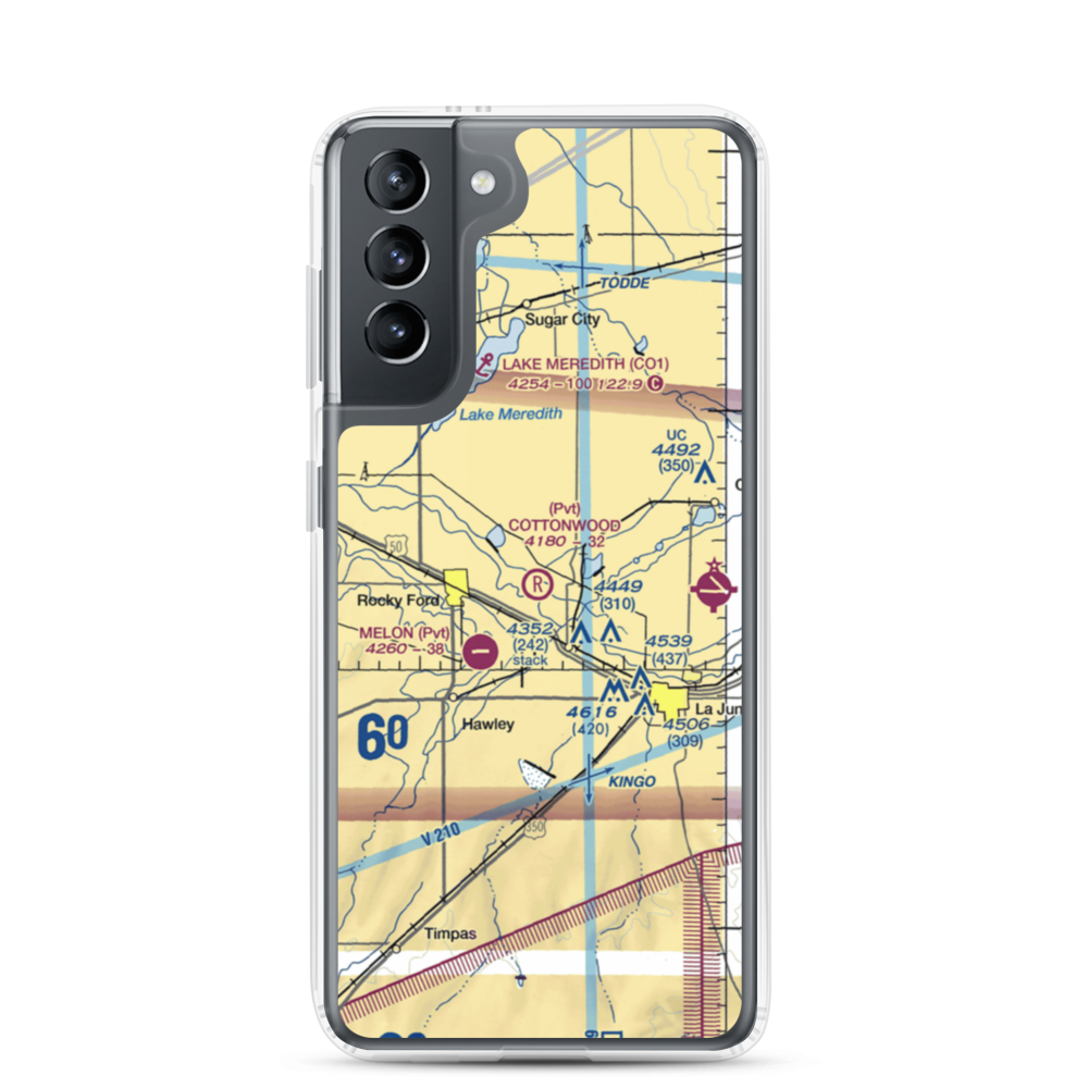 Cottonwood Field (09CO) VFR Sectional Samsung Case Samsung Galaxy S21 model shown