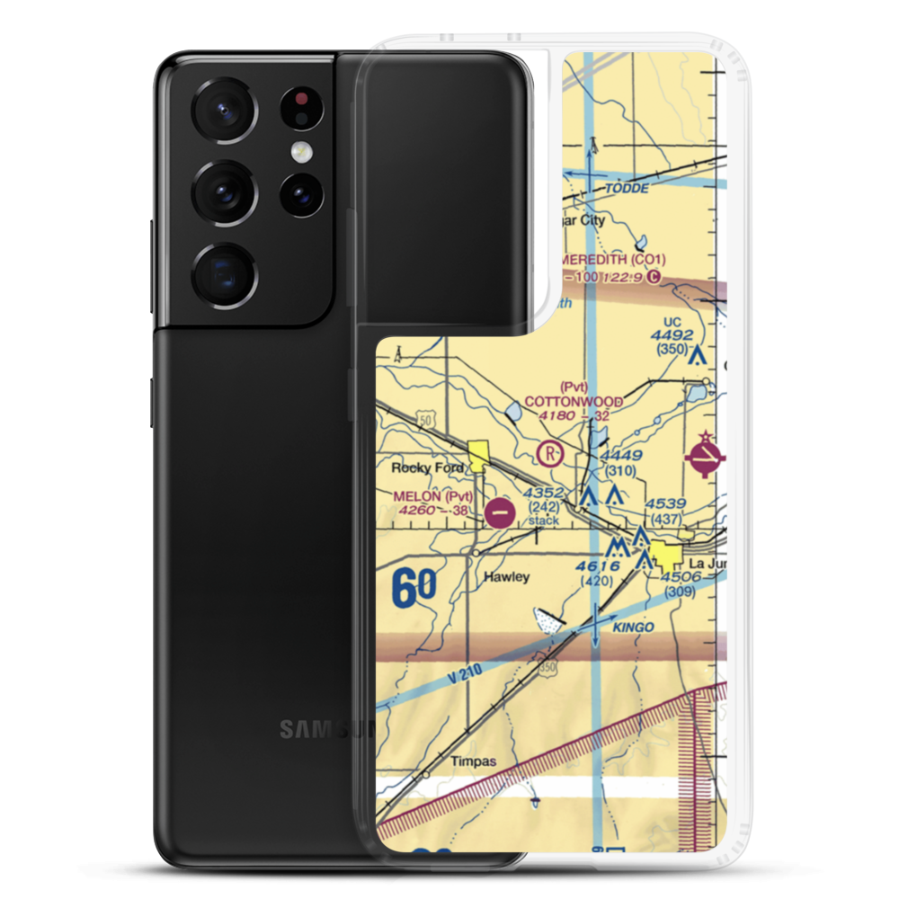 Cottonwood Field (09CO) VFR Sectional Samsung Case Samsung Galaxy S21 Ultra model shown