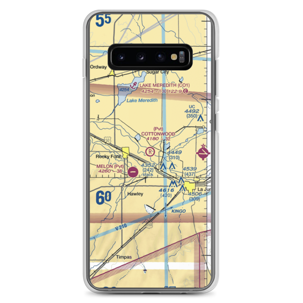 Cottonwood Field (09CO) VFR Sectional Samsung Case Samsung Galaxy S10+ model shown