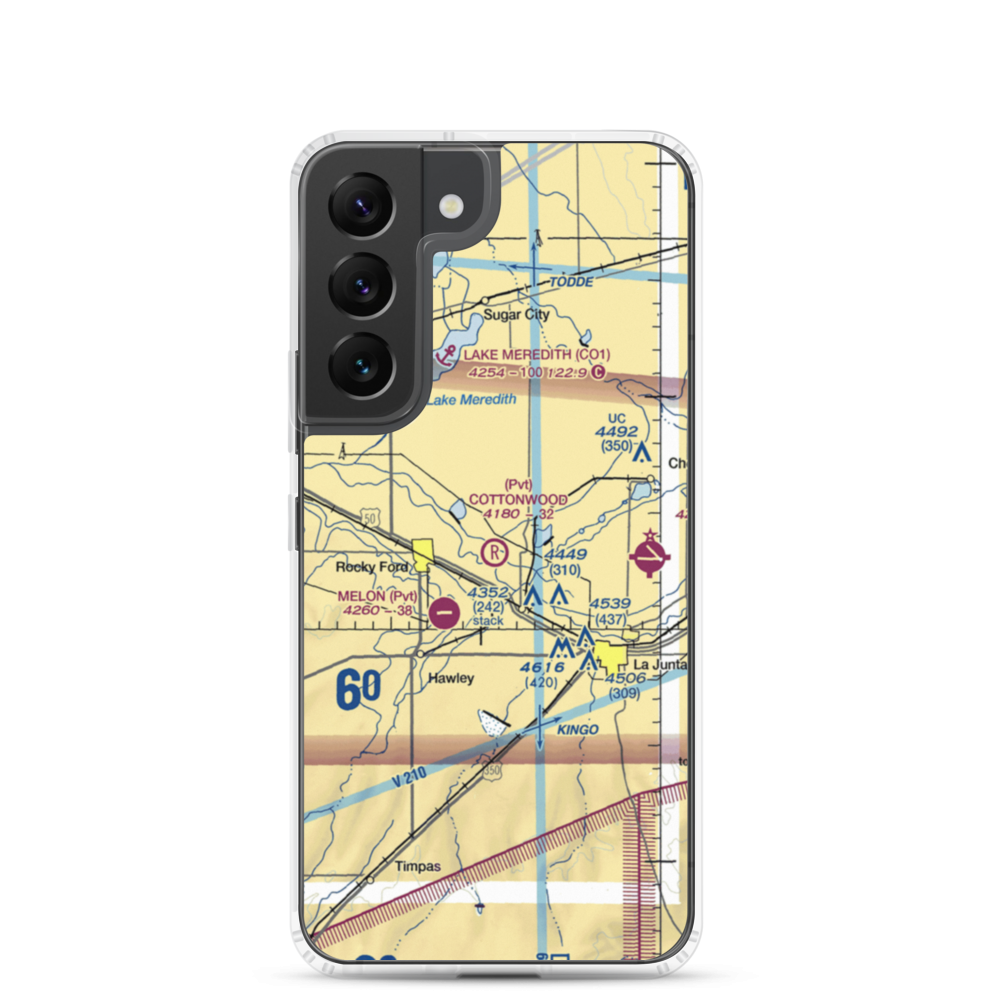 Cottonwood Field (09CO) VFR Sectional Samsung Case Samsung Galaxy S22 model shown