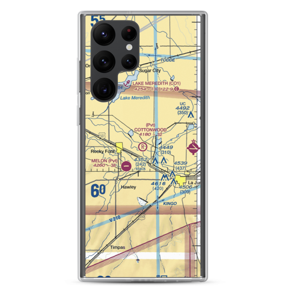 Cottonwood Field (09CO) VFR Sectional Samsung Case Samsung Galaxy S22 Ultra model shown