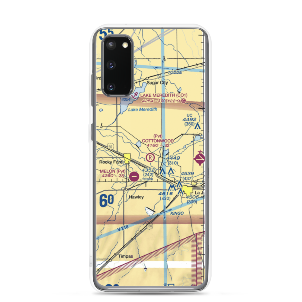 Cottonwood Field (09CO) VFR Sectional Samsung Case Samsung Galaxy S20 model shown