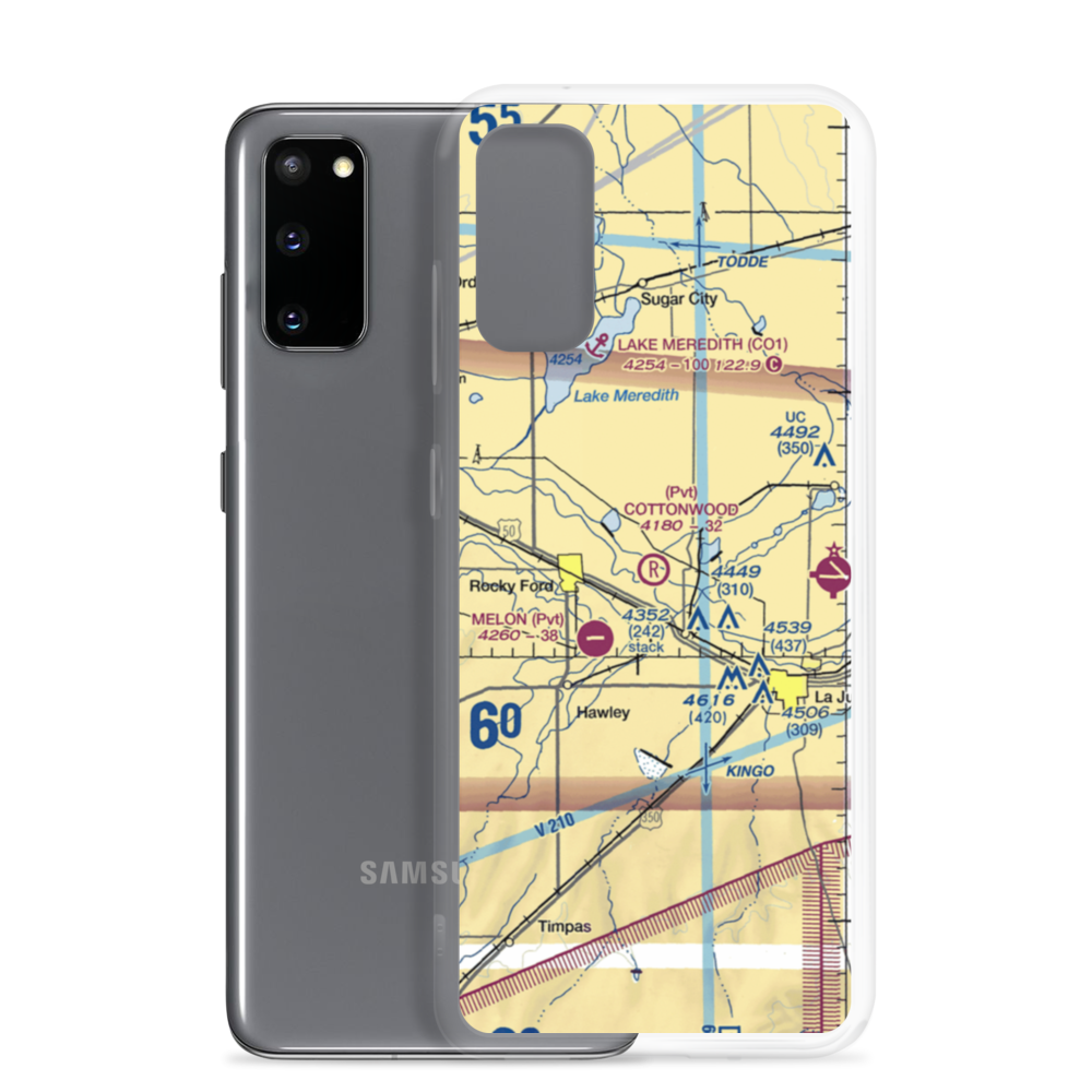 Cottonwood Field (09CO) VFR Sectional Samsung Case Samsung Galaxy S20 model shown