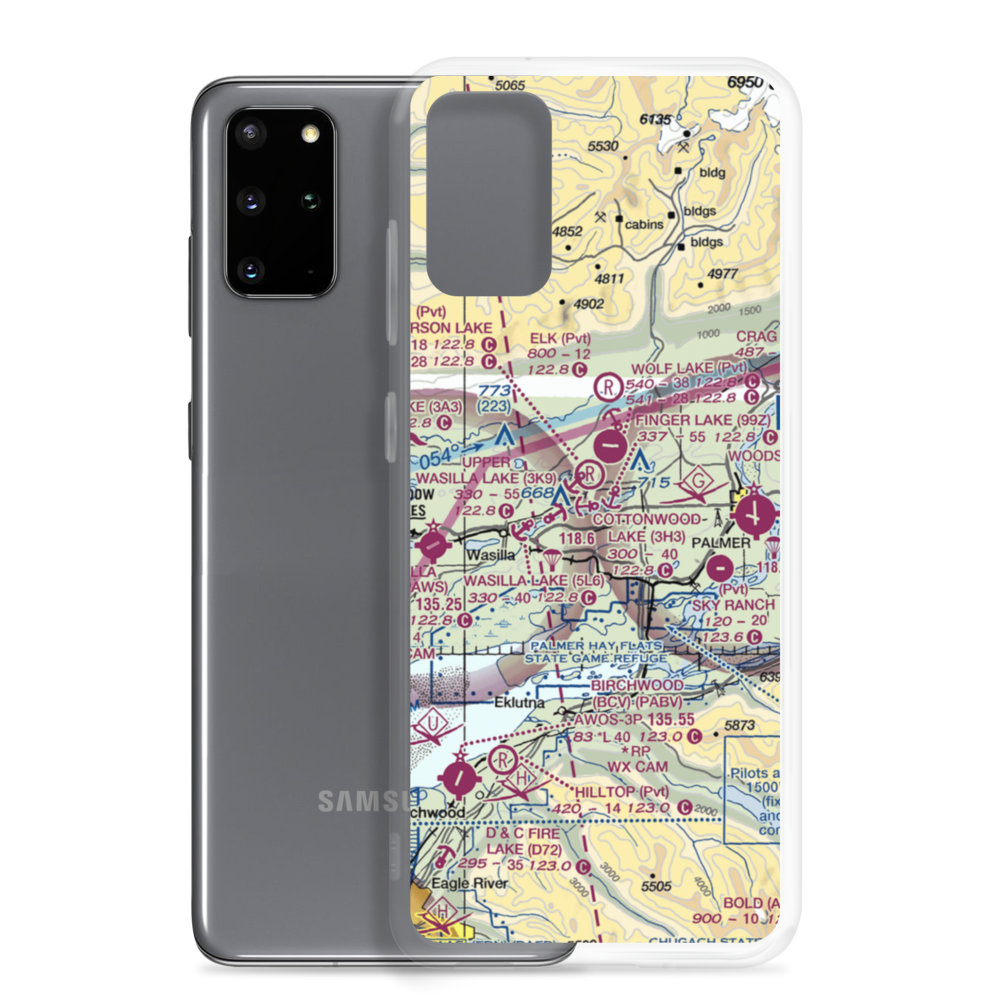 Cottonwood Lake Seaplane Base (3H3) VFR Sectional Samsung Case Samsung Galaxy S20 Plus model shown