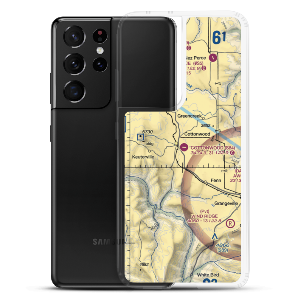 Cottonwood Municipal Airport (S84) VFR Sectional Samsung Case Samsung Galaxy S21 Ultra model shown