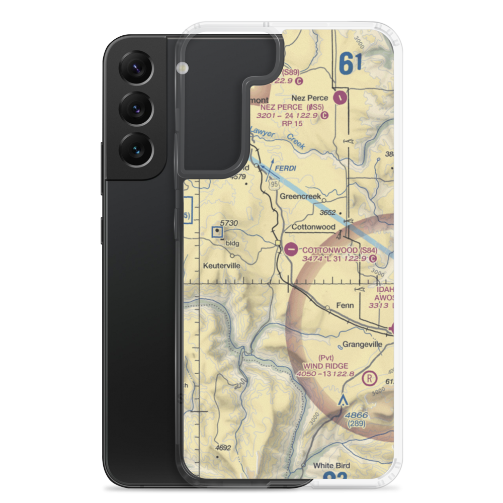 Cottonwood Municipal Airport (S84) VFR Sectional Samsung Case Samsung Galaxy S22 Plus model shown