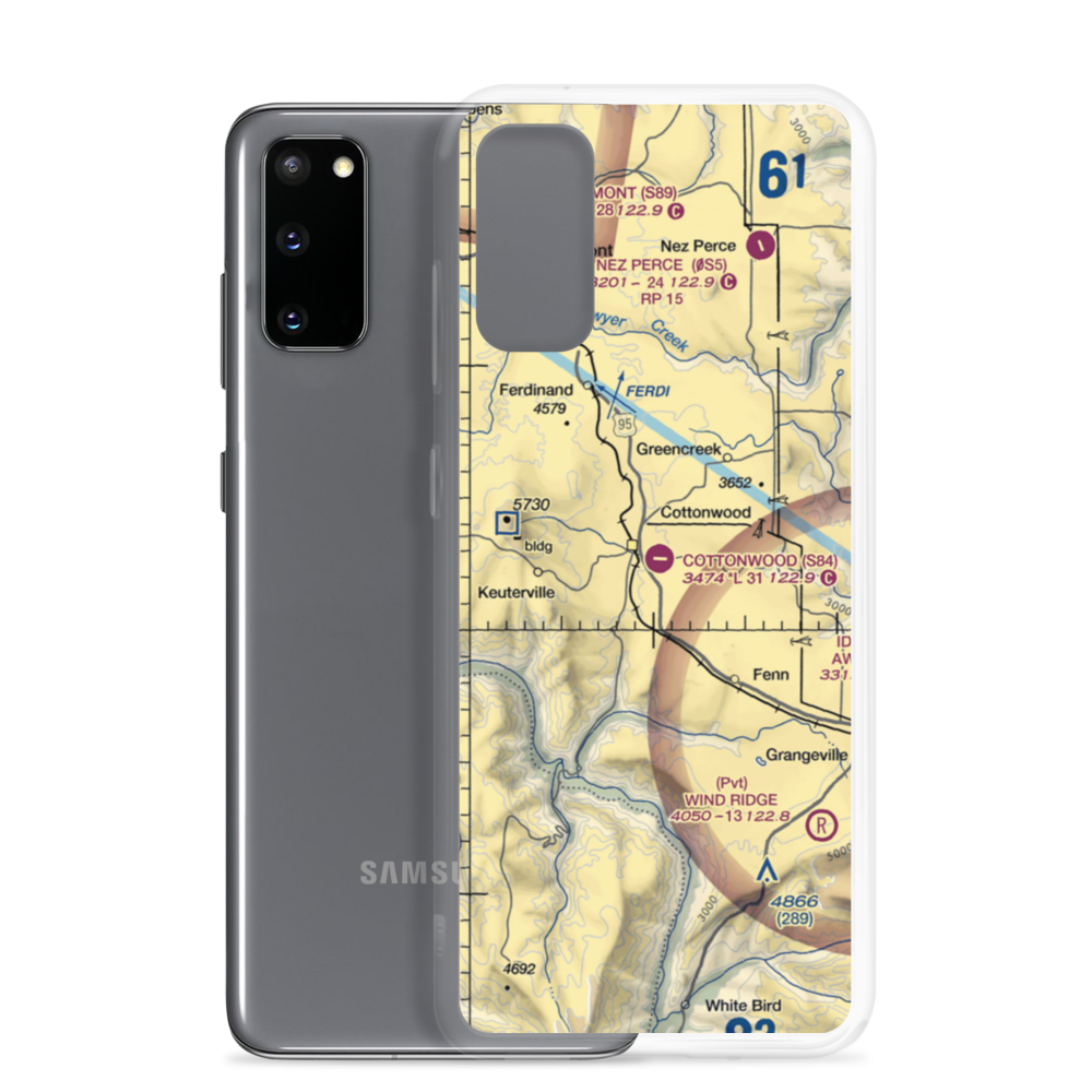 Cottonwood Municipal Airport (S84) VFR Sectional Samsung Case Samsung Galaxy S20 model shown
