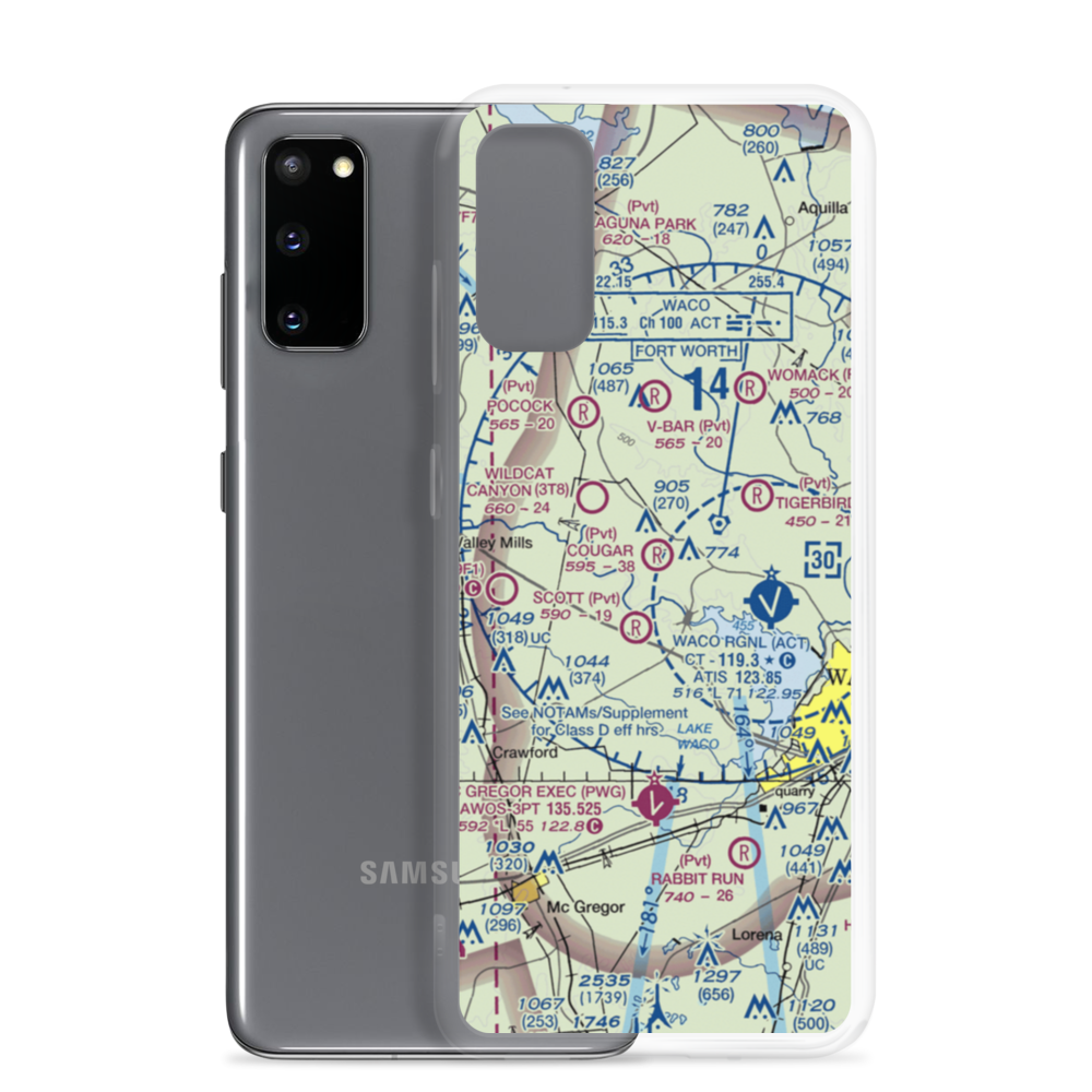 Cougar Landing Airport (XA85) VFR Sectional Samsung Case Samsung Galaxy S20 model shown