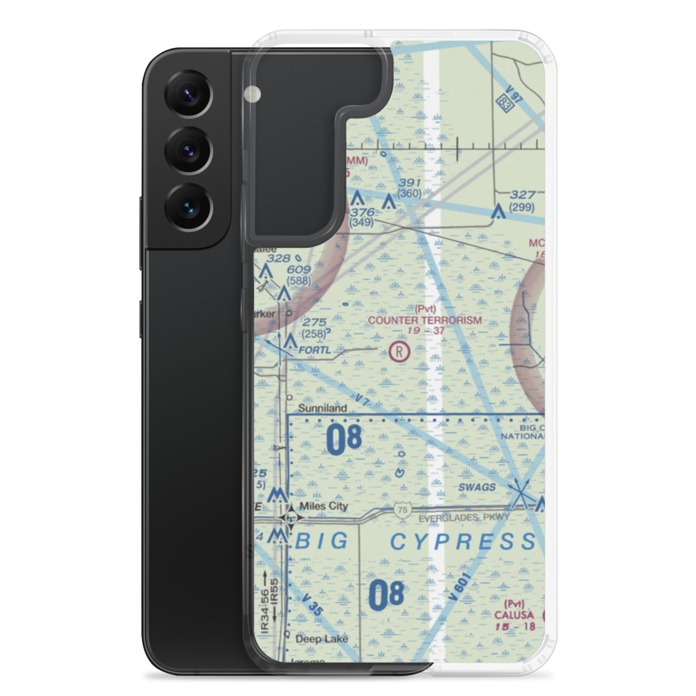 Counter Terrorism Advanced Training Center Airport (FA02) VFR Sectional Samsung Case Samsung Galaxy S22 Plus model shown