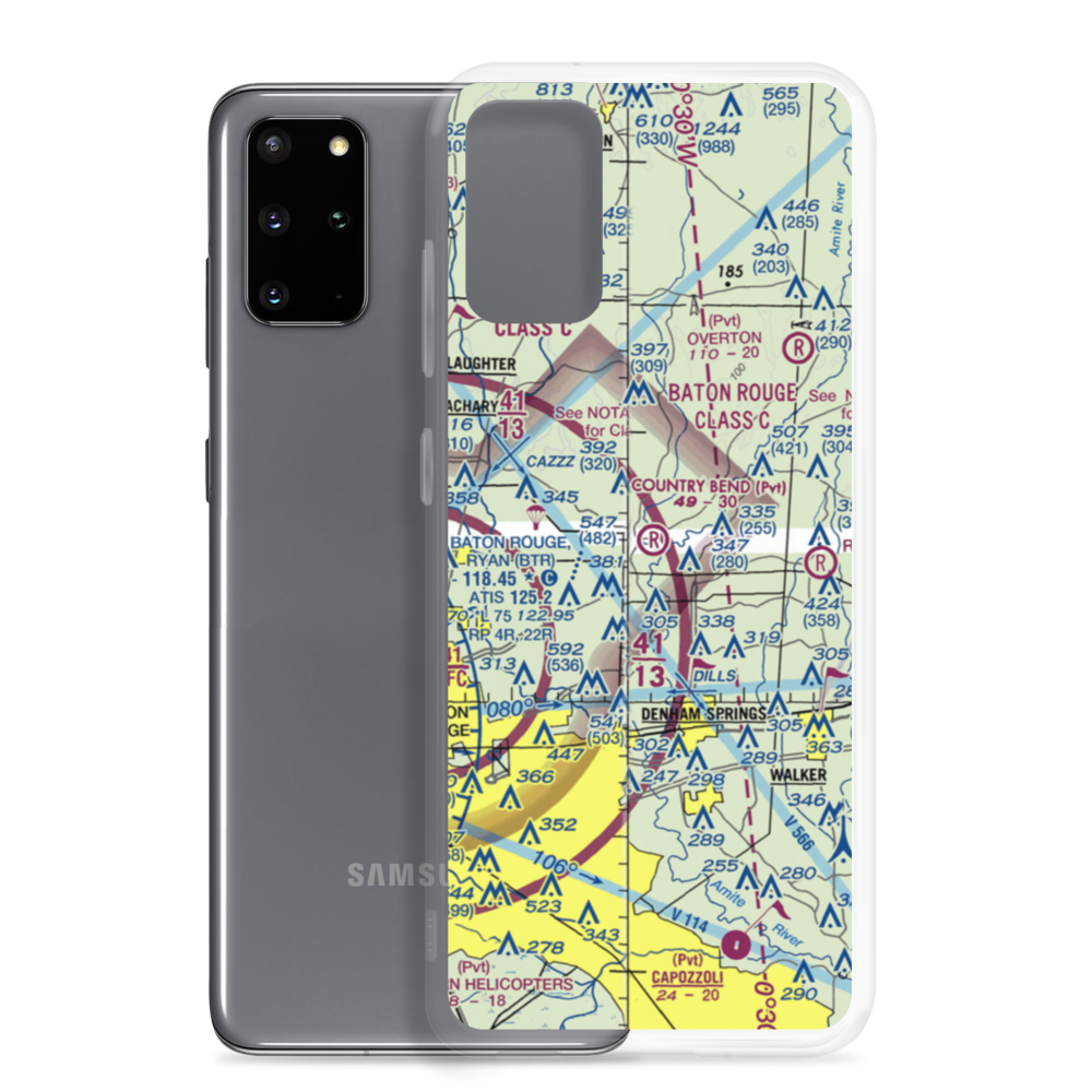 Country Bend Airport (LS39) VFR Sectional Samsung Case Samsung Galaxy S20 Plus model shown