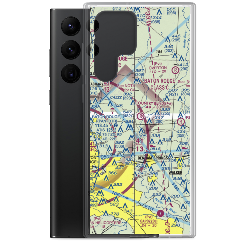 Country Bend Airport (LS39) VFR Sectional Samsung Case Samsung Galaxy S22 Ultra model shown