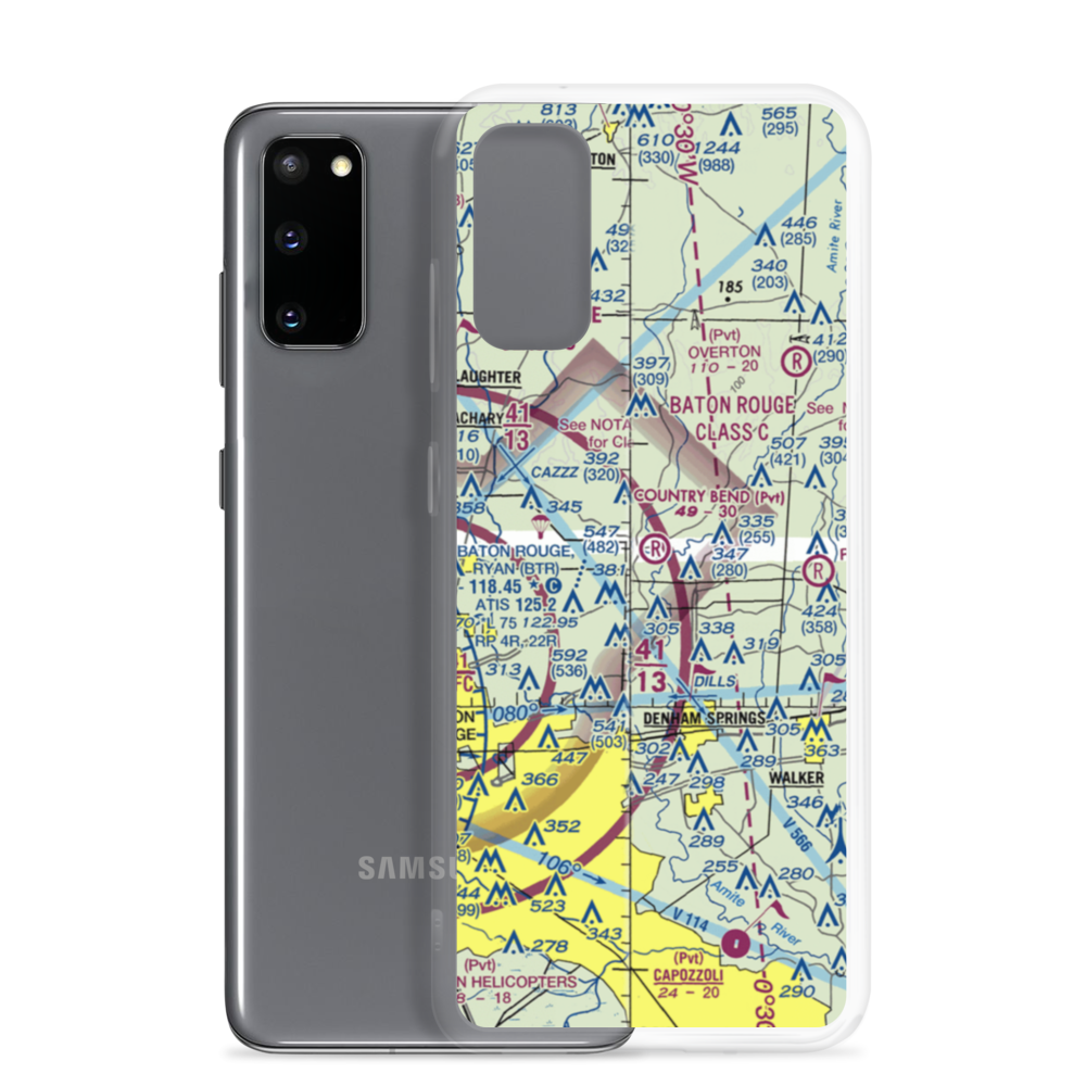 Country Bend Airport (LS39) VFR Sectional Samsung Case Samsung Galaxy S20 model shown