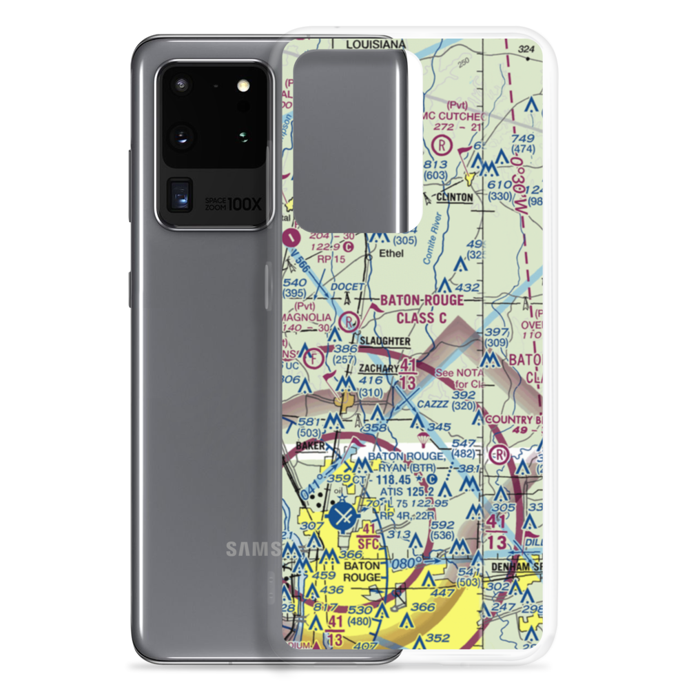 Country Breeze Airport (01LS) VFR Sectional Samsung Case Samsung Galaxy S20 Ultra model shown
