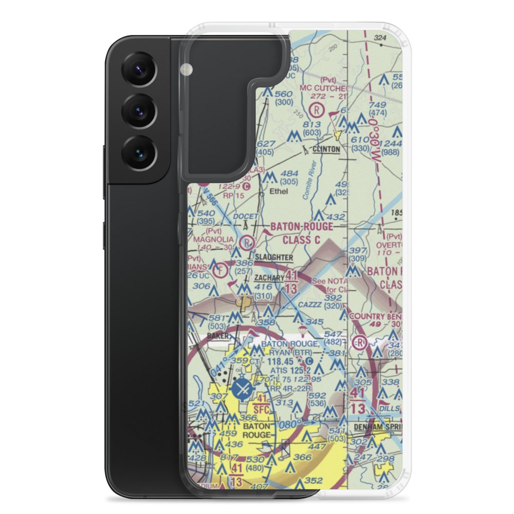 Country Breeze Airport (01LS) VFR Sectional Samsung Case Samsung Galaxy S22 Plus model shown