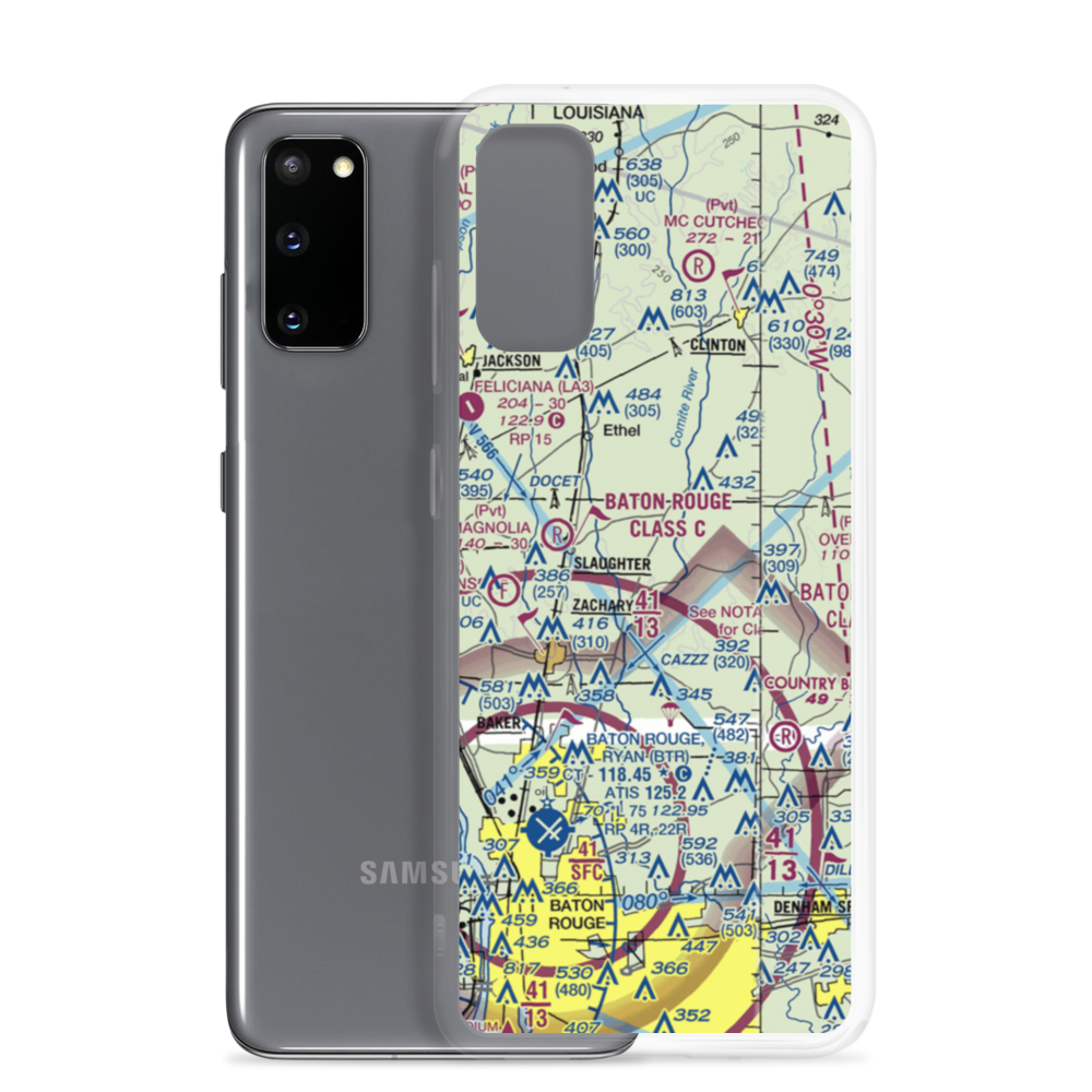 Country Breeze Airport (01LS) VFR Sectional Samsung Case Samsung Galaxy S20 model shown