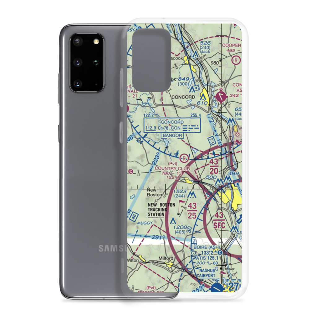 Country Club Air Park (NH88) VFR Sectional Samsung Case Samsung Galaxy S20 Plus model shown