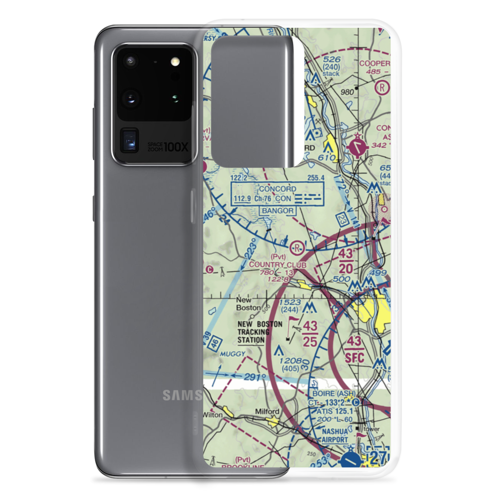 Country Club Air Park (NH88) VFR Sectional Samsung Case Samsung Galaxy S20 Ultra model shown
