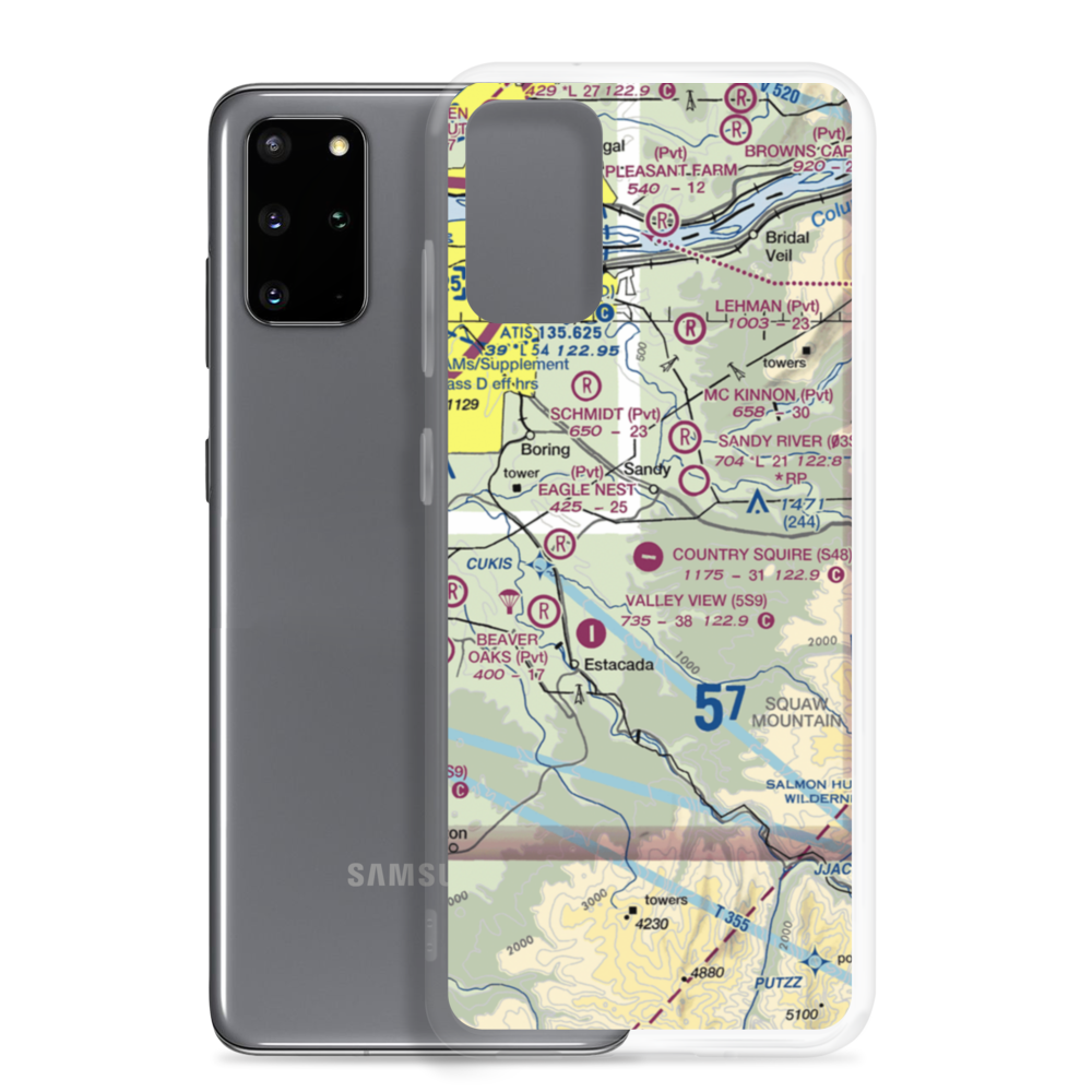 Country Squire Airpark (S48) VFR Sectional Samsung Case Samsung Galaxy S20 Plus model shown