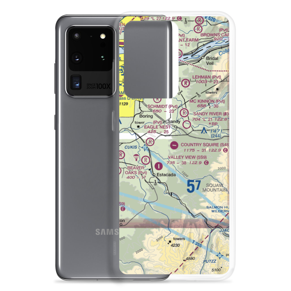 Country Squire Airpark (S48) VFR Sectional Samsung Case Samsung Galaxy S20 Ultra model shown