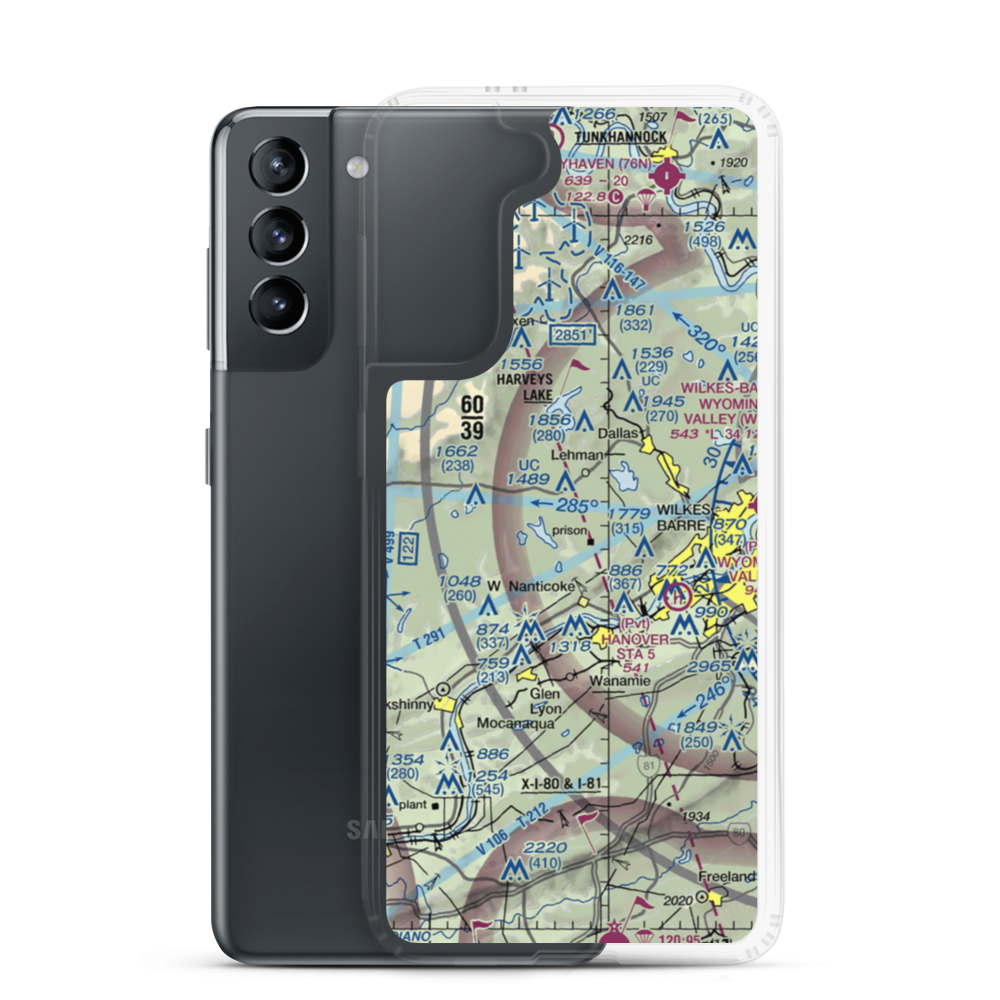 Countryside Airport (3PN3) VFR Sectional Samsung Case Samsung Galaxy S21 model shown