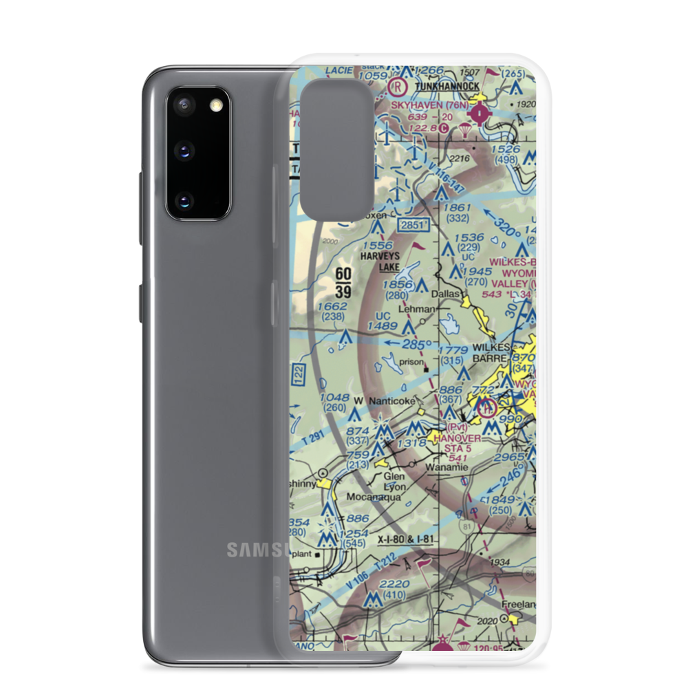 Countryside Airport (3PN3) VFR Sectional Samsung Case Samsung Galaxy S20 model shown