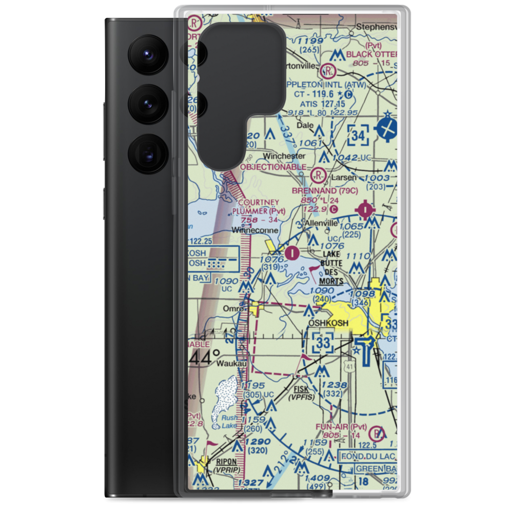 Courtney Plummer Airport (9WN1) VFR Sectional Samsung Case Samsung Galaxy S22 Ultra model shown