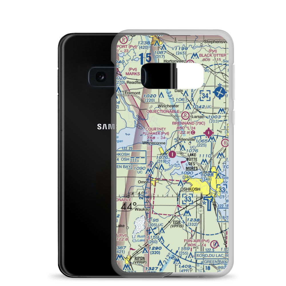 Courtney Plummer Airport (9WN1) VFR Sectional Samsung Case Samsung Galaxy S10e model shown