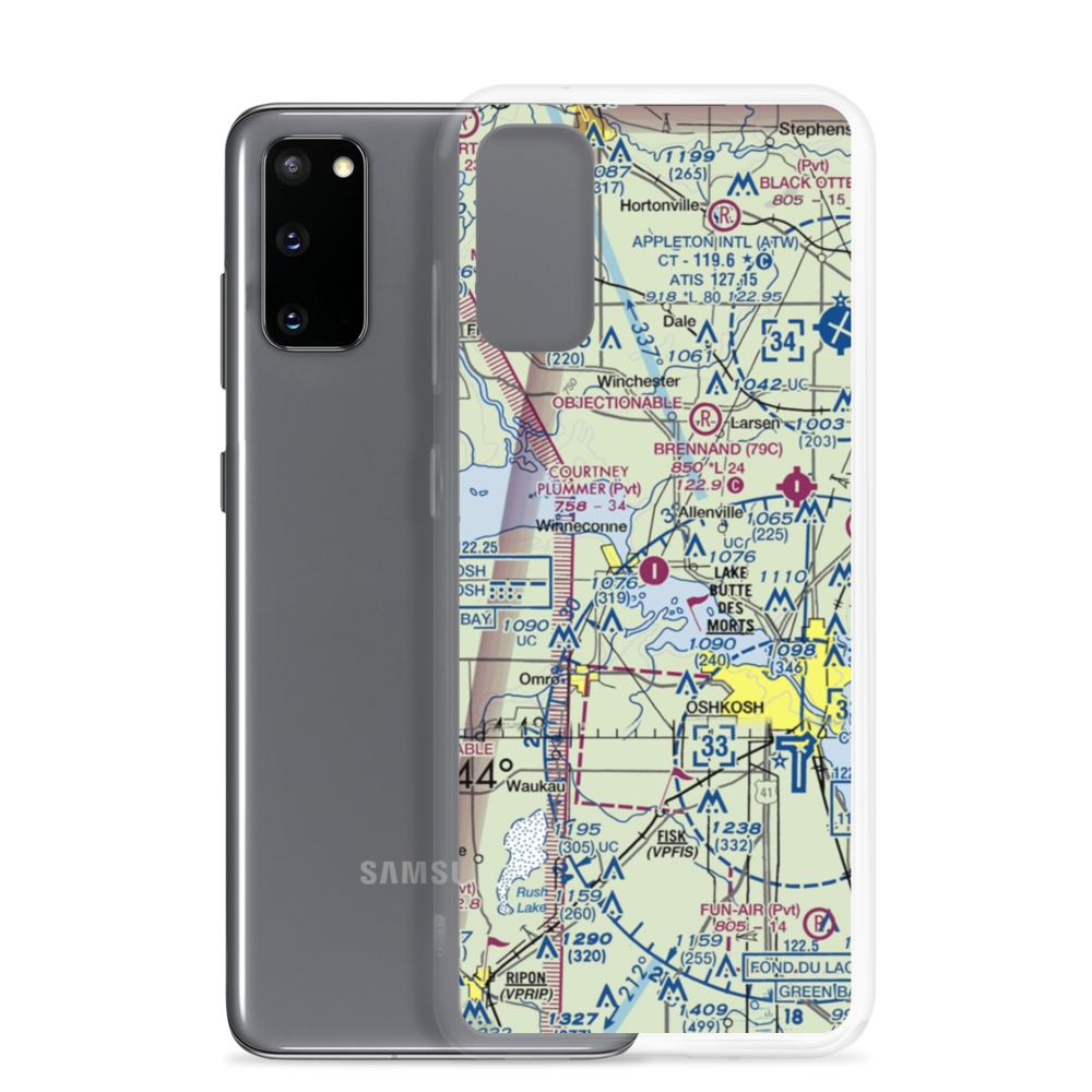 Courtney Plummer Airport (9WN1) VFR Sectional Samsung Case Samsung Galaxy S20 model shown