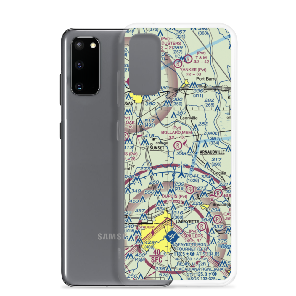 Couvillion Airport (22LS) VFR Sectional Samsung Case Samsung Galaxy S20 model shown