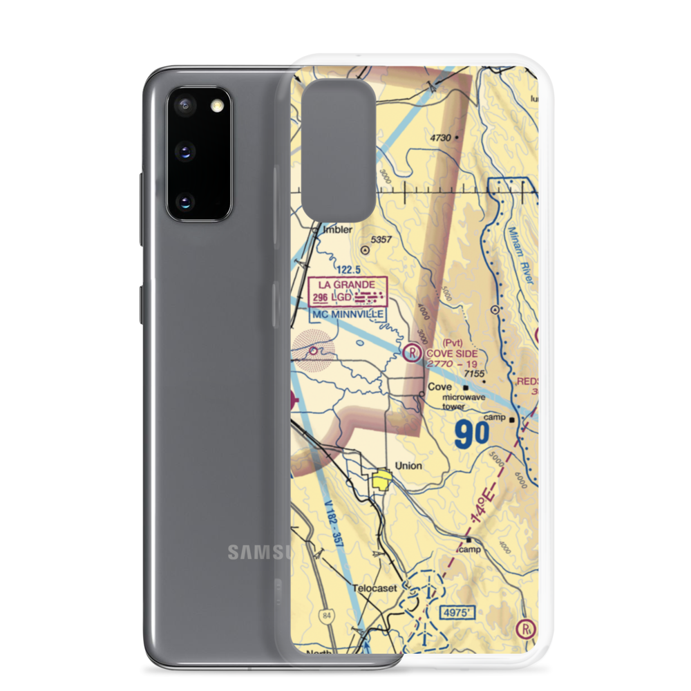 Cove Side Ranch Port Airport (OG07) VFR Sectional Samsung Case Samsung Galaxy S20 model shown