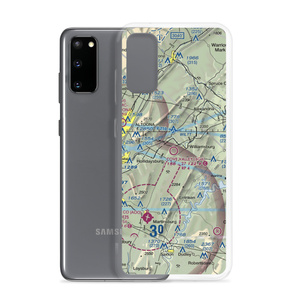 Cove Valley Airport (6G6) VFR Sectional Samsung Case Samsung Galaxy S20 model shown