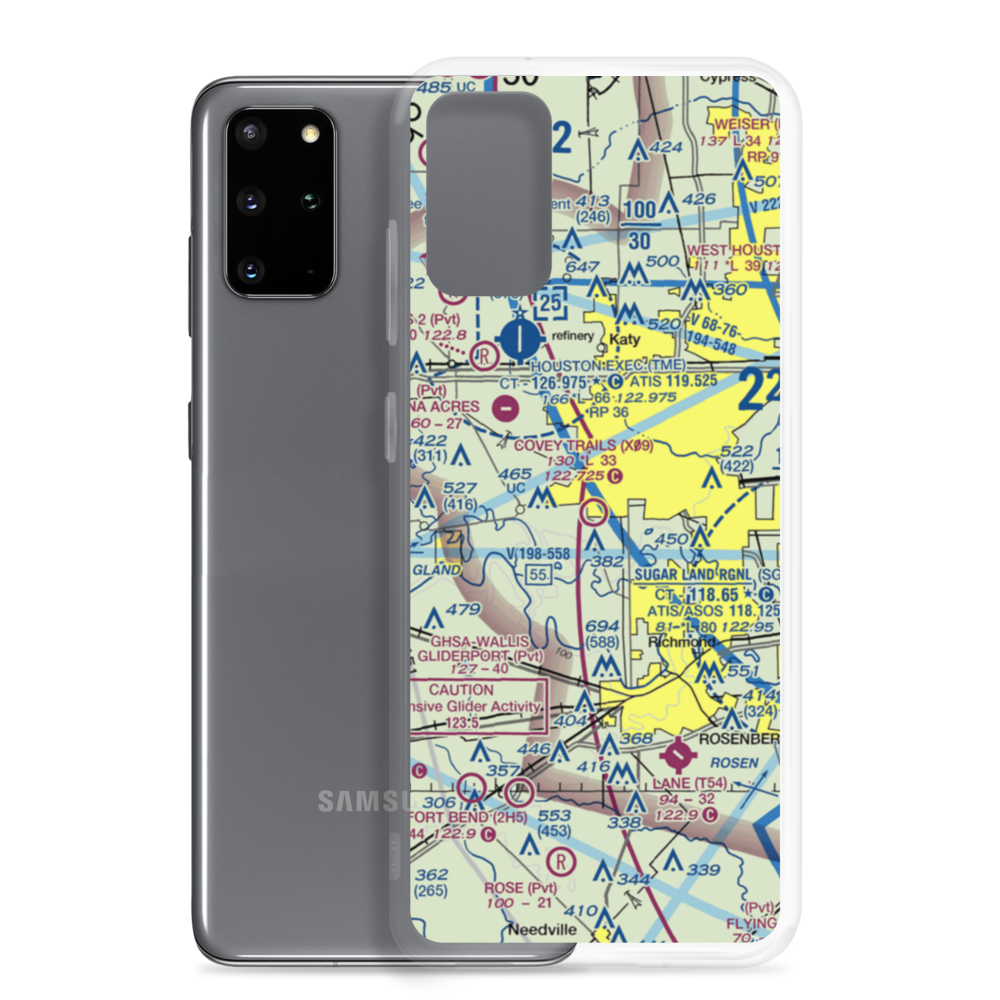 Covey Trails Airport (X09) VFR Sectional Samsung Case Samsung Galaxy S20 Plus model shown