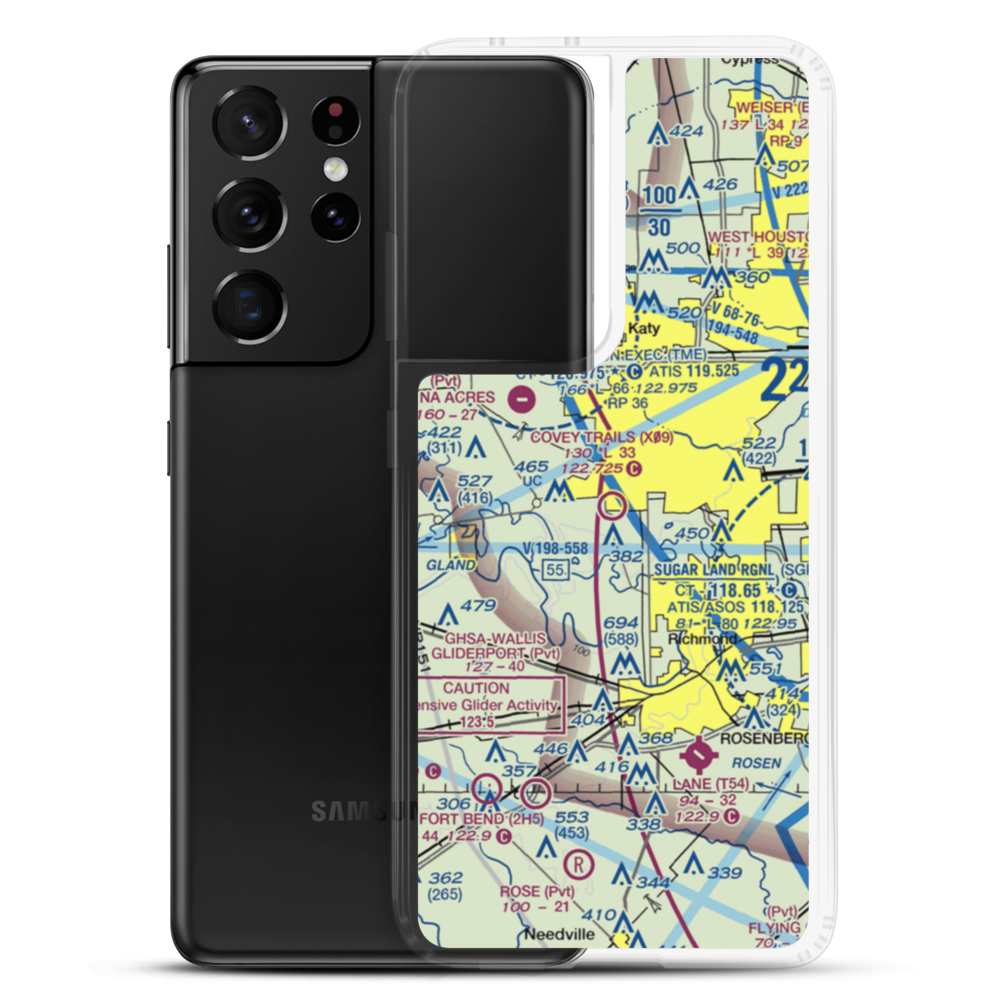 Covey Trails Airport (X09) VFR Sectional Samsung Case Samsung Galaxy S21 Ultra model shown