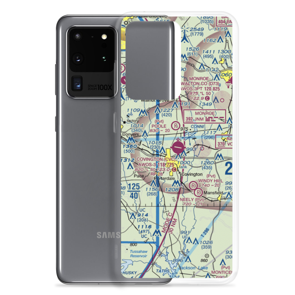 Covington Municipal Airport (CVC) VFR Sectional Samsung Case Samsung Galaxy S20 Ultra model shown