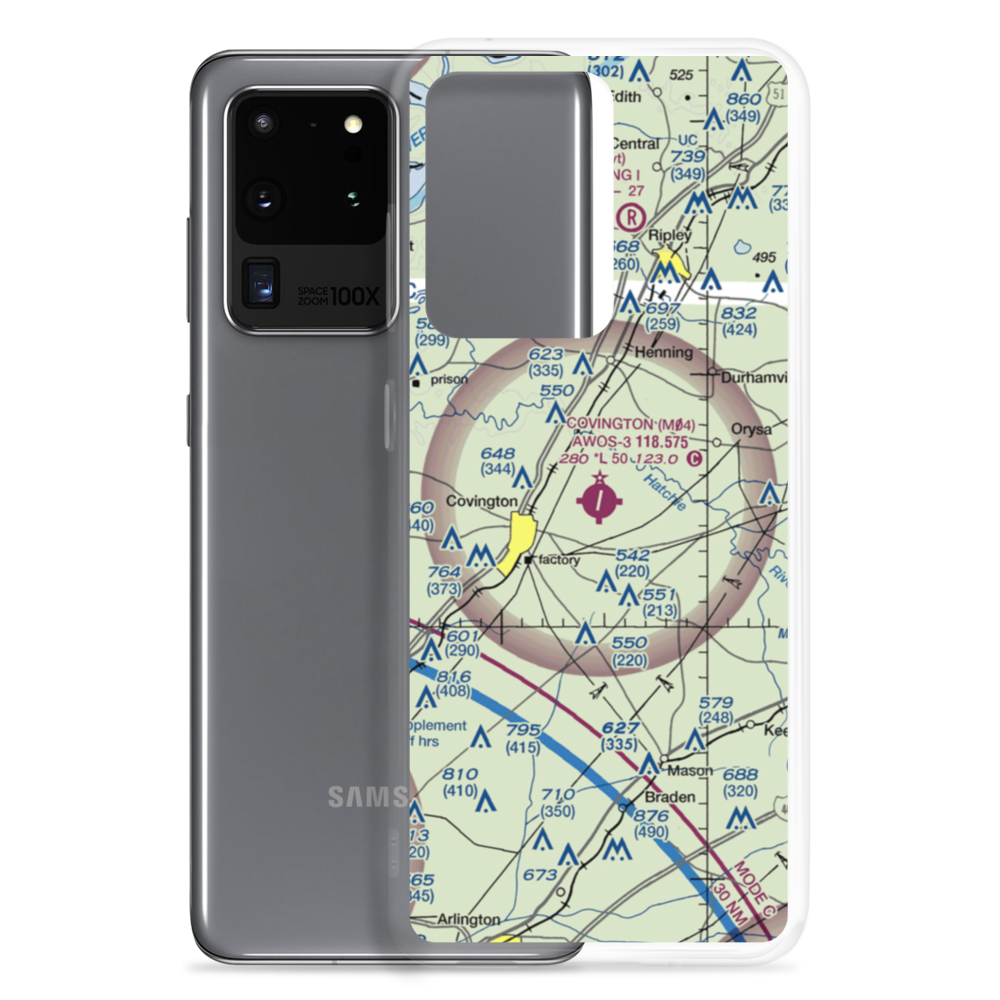 Covington Municipal Airport (M04) VFR Sectional Samsung Case Samsung Galaxy S20 Ultra model shown