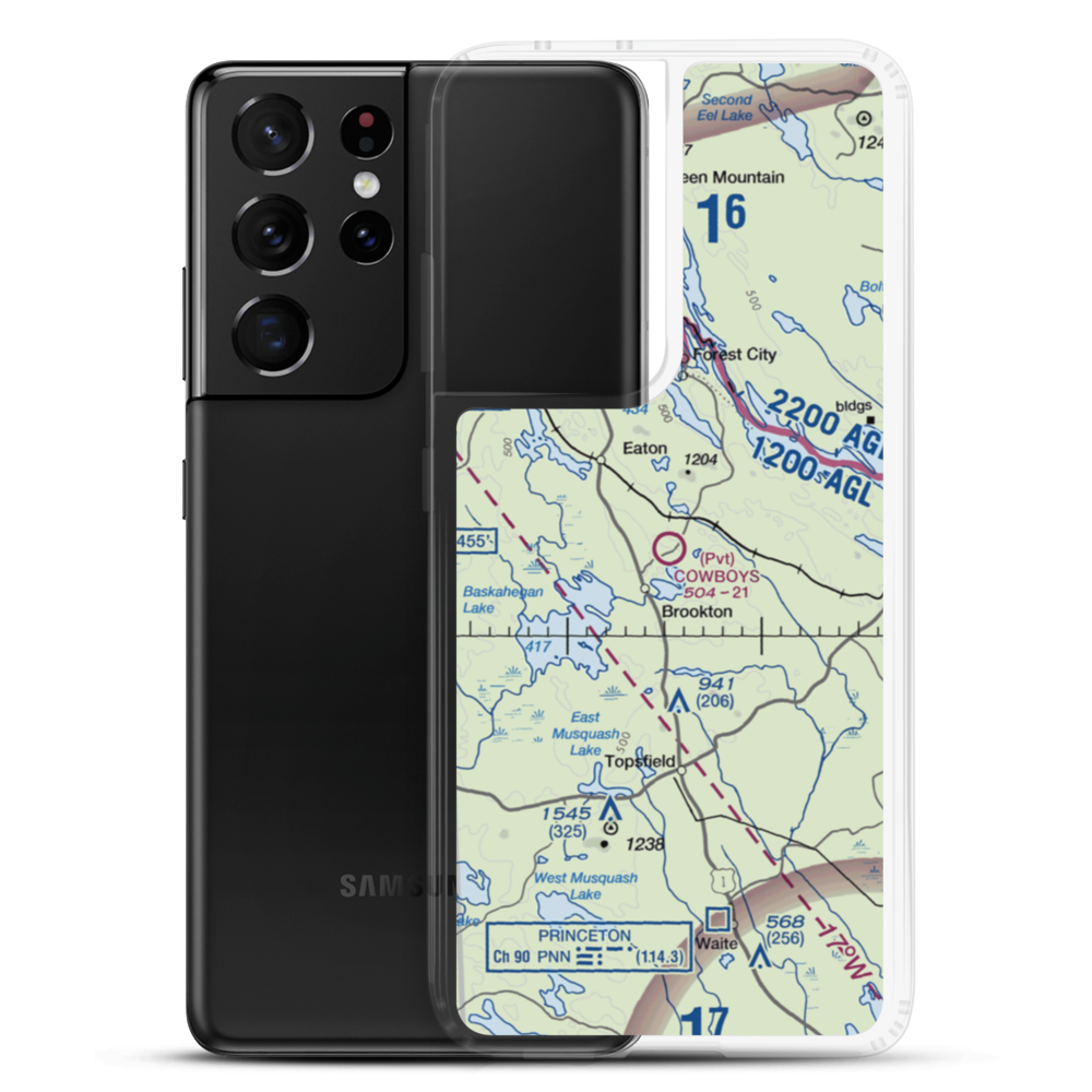 Cowboys Air Ranch Airport (84ME) VFR Sectional Samsung Case Samsung Galaxy S21 Ultra model shown