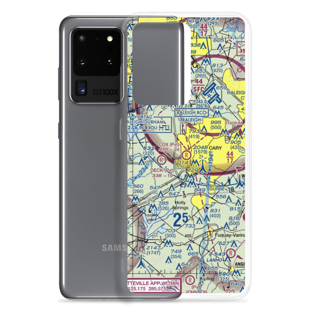 Cox Airport (NC81) VFR Sectional Samsung Case Samsung Galaxy S20 Ultra model shown