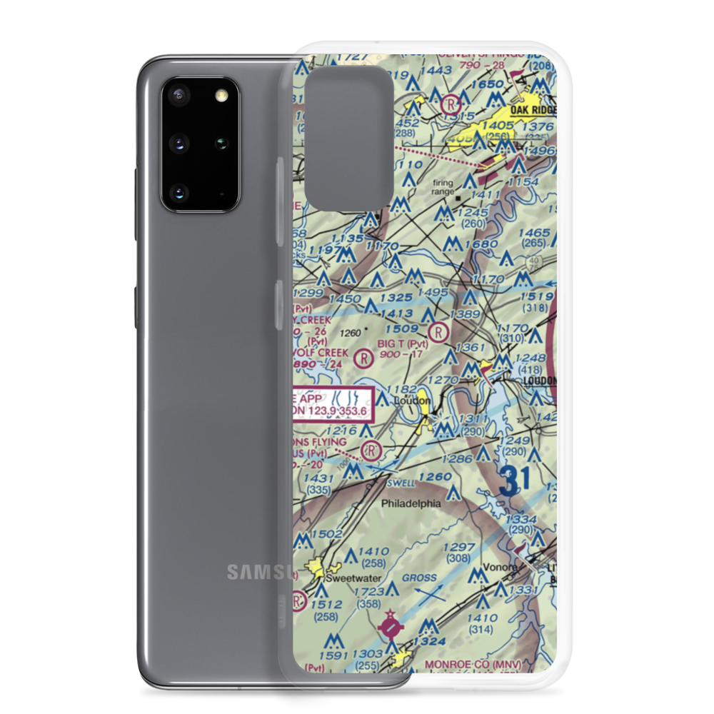 Cox Farm Airport (TN71) VFR Sectional Samsung Case Samsung Galaxy S20 Plus model shown
