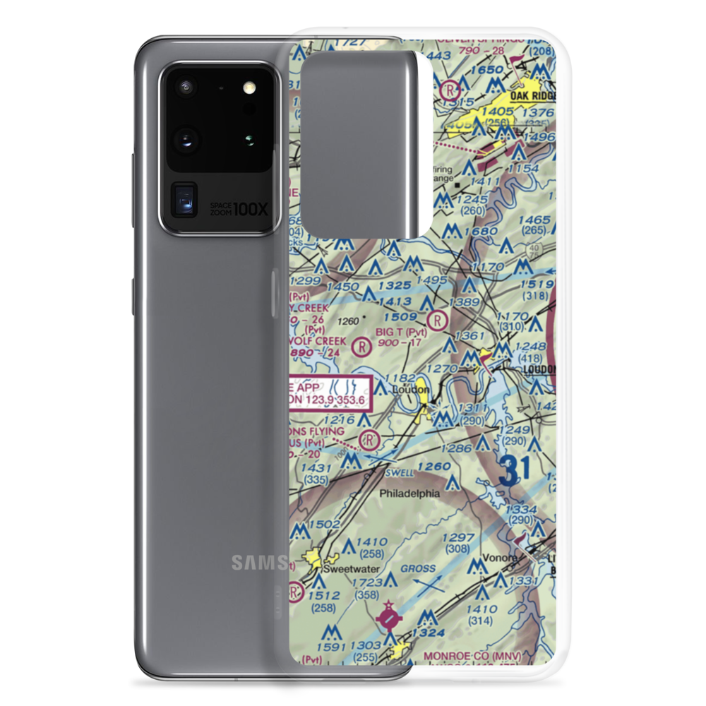 Cox Farm Airport (TN71) VFR Sectional Samsung Case Samsung Galaxy S20 Ultra model shown