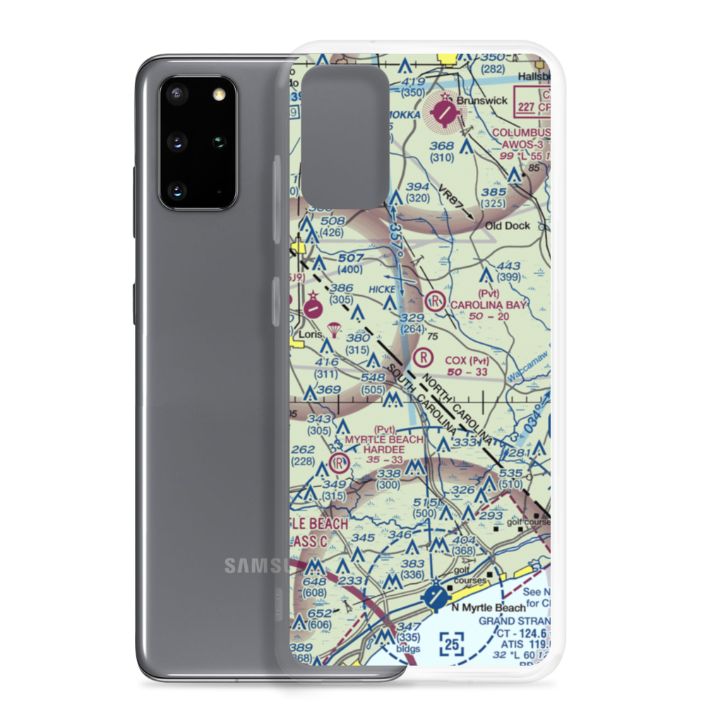 Cox Field (81NC) VFR Sectional Samsung Case Samsung Galaxy S20 Plus model shown