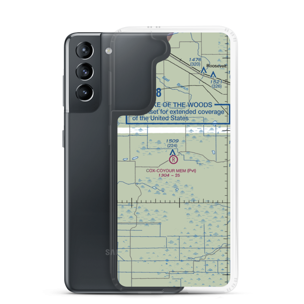 Cox-Coyour Meml Air Field (59MN) VFR Sectional Samsung Case Samsung Galaxy S21 model shown