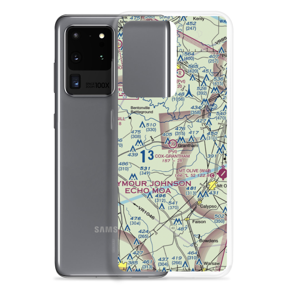 Cox-Grantham Airfield (6NC0) VFR Sectional Samsung Case Samsung Galaxy S20 Ultra model shown