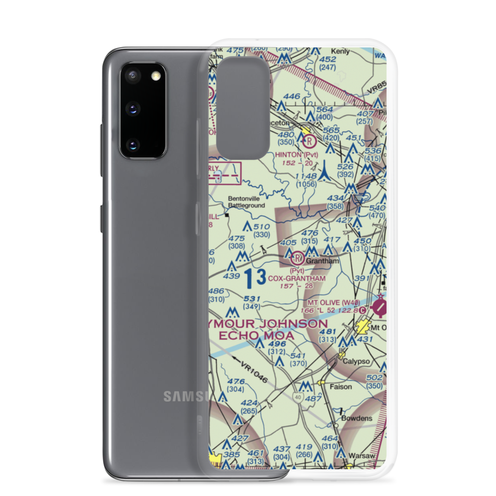 Cox-Grantham Airfield (6NC0) VFR Sectional Samsung Case Samsung Galaxy S20 model shown