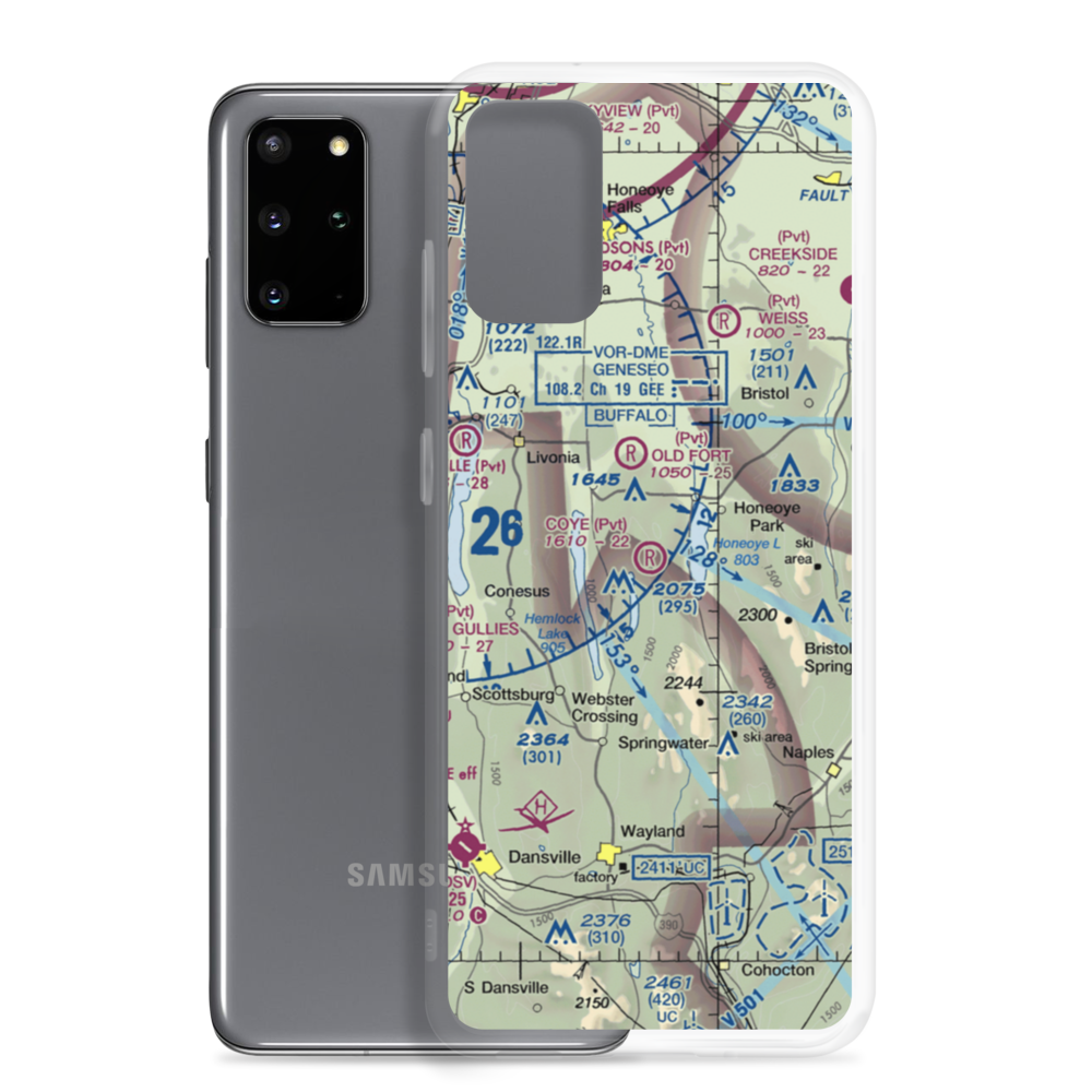 Coye Field (30NY) VFR Sectional Samsung Case Samsung Galaxy S20 Plus model shown